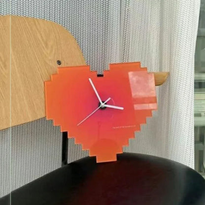 Heart Shape 16-bits Wall Clock