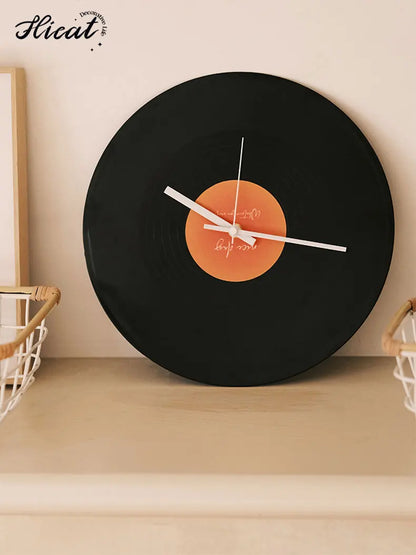 Sunset Vinyl Record Table Clock