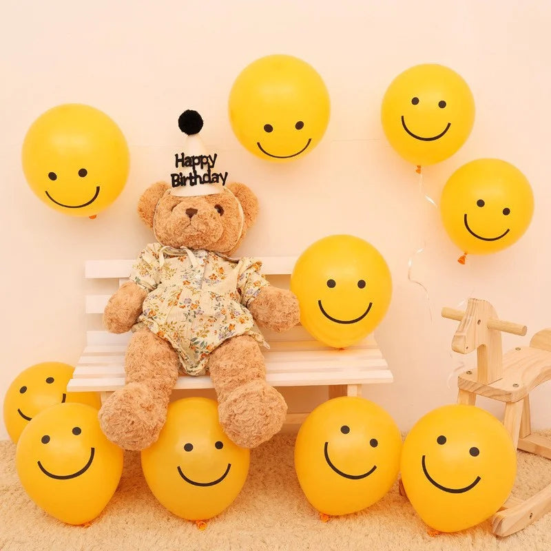 Yellow Smiley Balloons