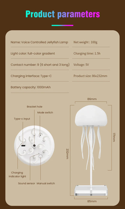 Jellyfish Marine Wonderland Bedside Lamp