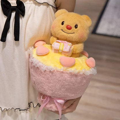 Hand-held Butter Bear Plush Toy Bouquet