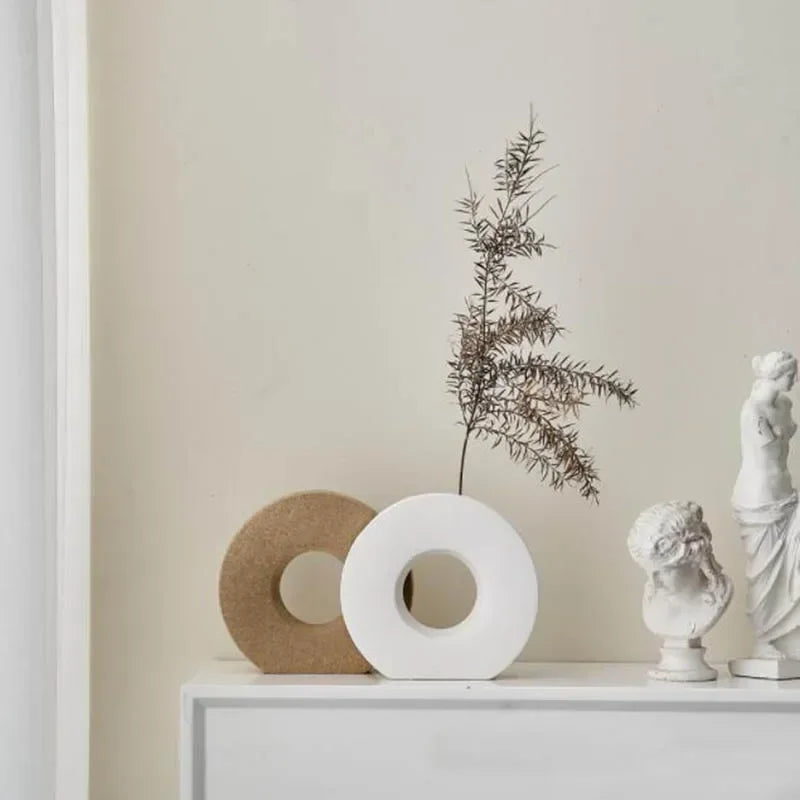 Donut Shaped Nordic Home Decor Vase