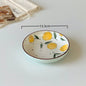 5.3Inch Korean Style Floral Porcelain Dessert/Fruit Plate