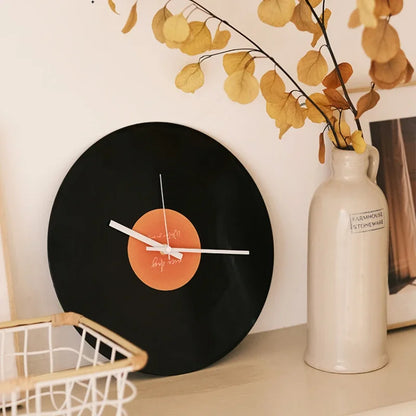 Sunset Vinyl Record Table Clock