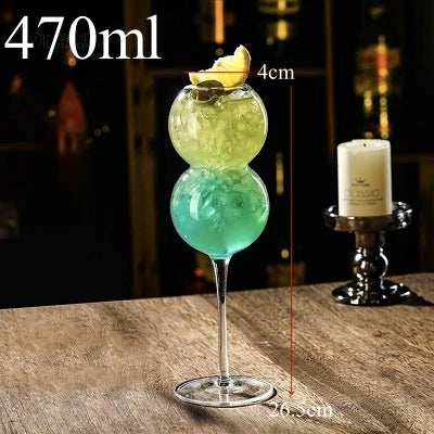 470ml Creative Goblet Bubble Glass