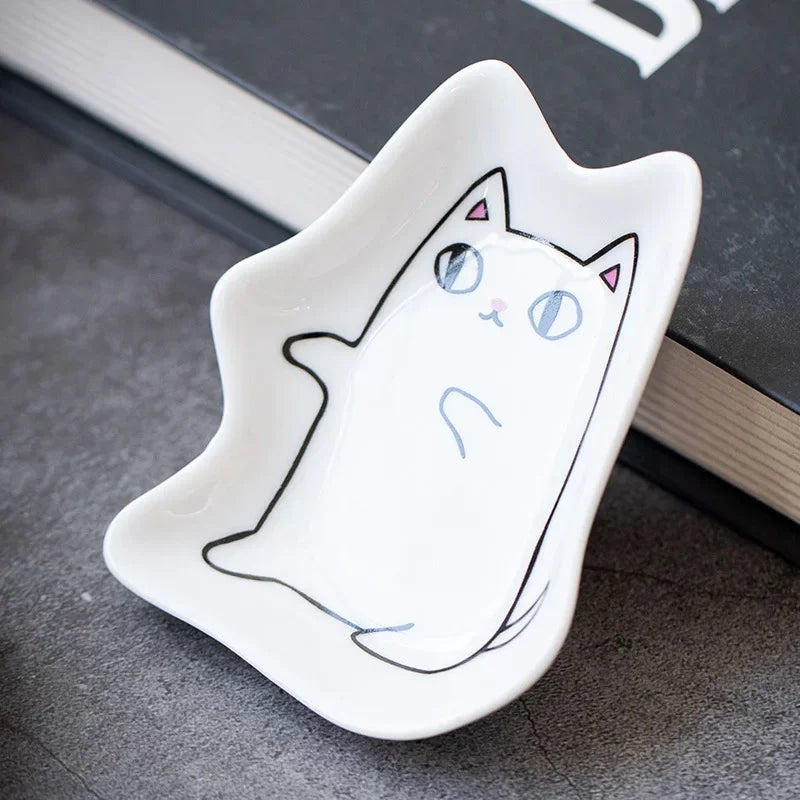 Cute Cat Ceramic Mini Sauce Plate