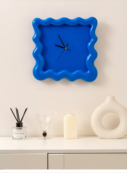 Cream Biscuit-Shaped Wall Mounted Clock