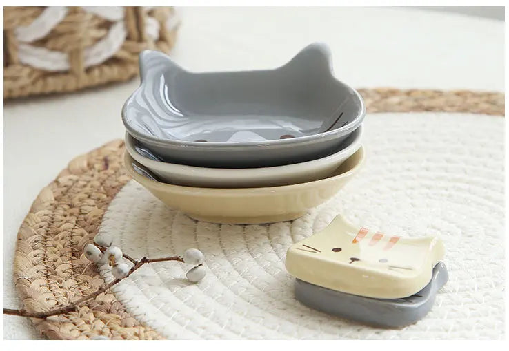 Japanese Cute Cat Dish Creative Ceramic Seasoning Dish