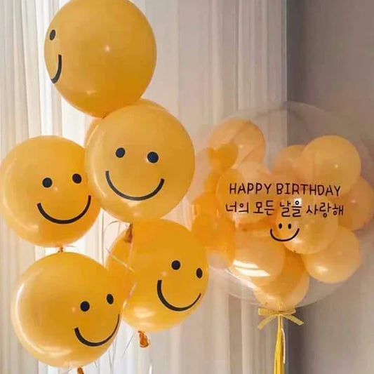 Yellow Smiley Balloons