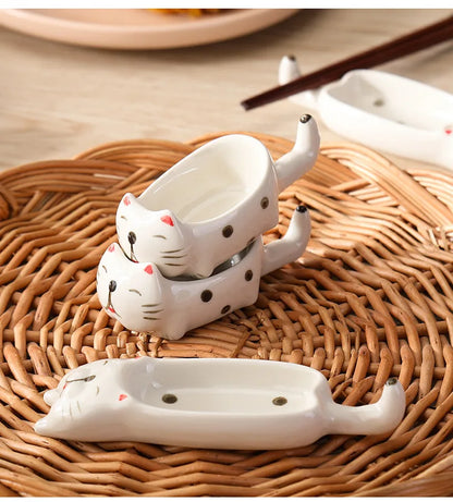 Cute Cat Ceramic Mini Sauce Plate