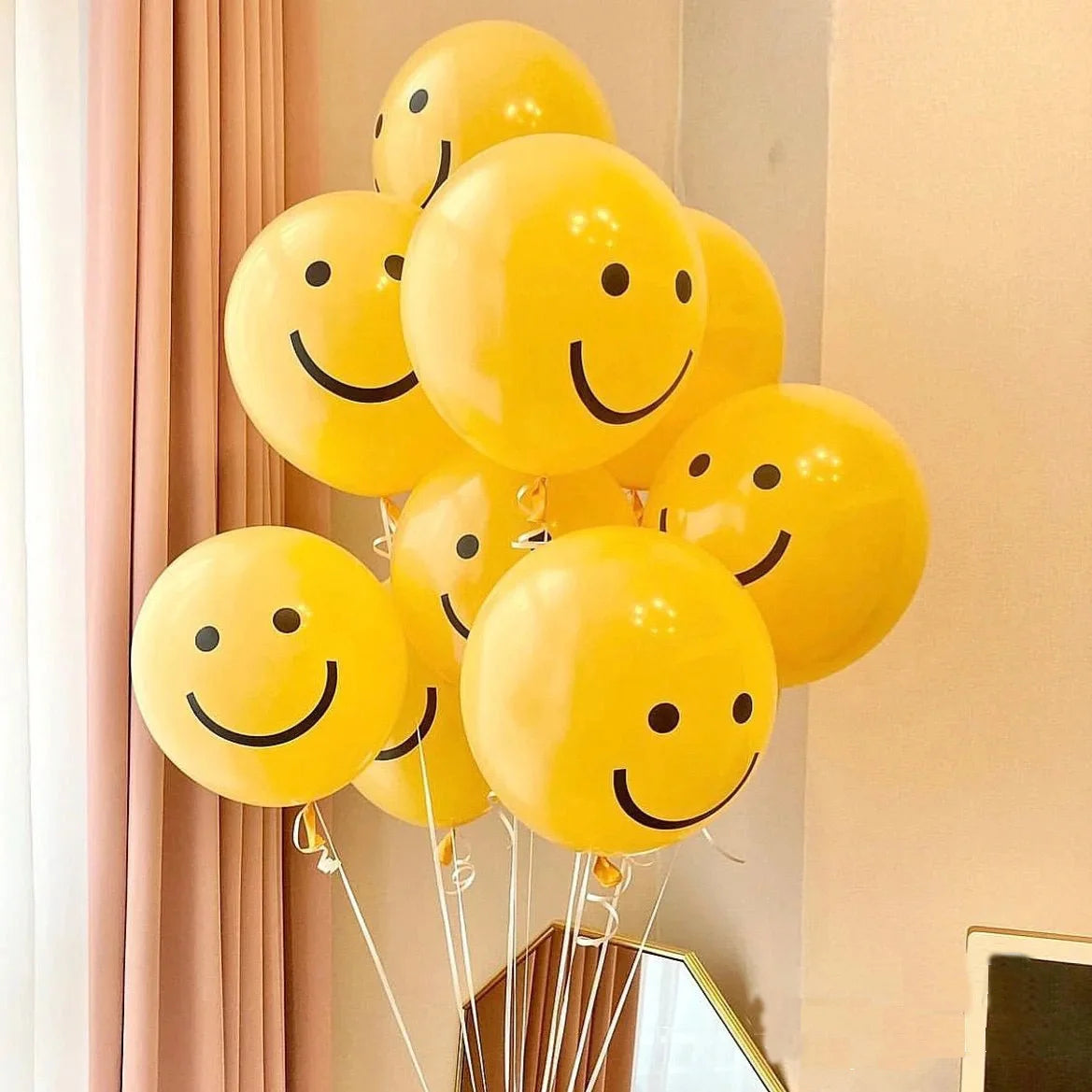 Yellow Smiley Balloons