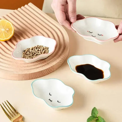 Smiling Clouds Dipping Sauce Dish